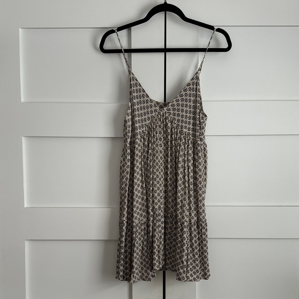 Black and White Patterned Mini Dress